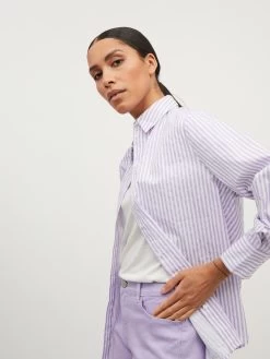 Vila Overhemden Blouse Nicoline Dames Lavendel -Vila 2ac2311990ea3dc7e1626160b2eca811