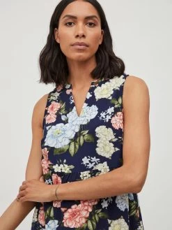 Vila Blousejurken Blousejurk Dames Navy / Lichtblauw -Vila 2ac88b2a4996d7a713d3e73e969a0733
