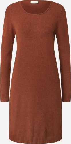 Vila Gebreide Jurken Gebreide Jurk Dames Oker