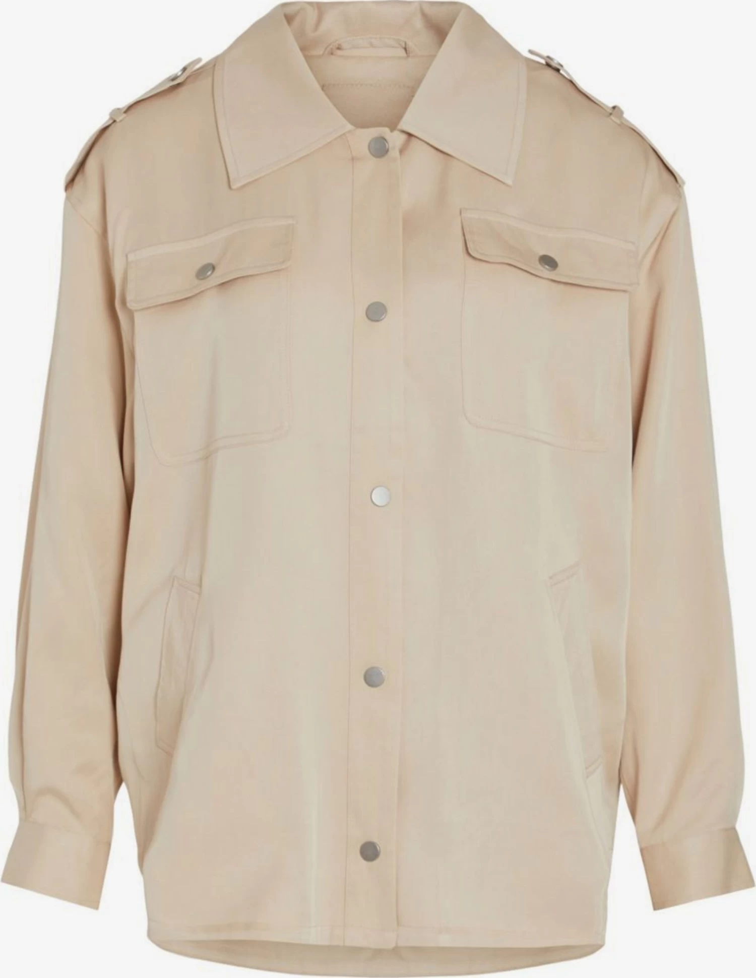 Vila Tussenjassen Tussenjas Dames Beige 3 Vila Tussenjassen Tussenjas Dames Beige