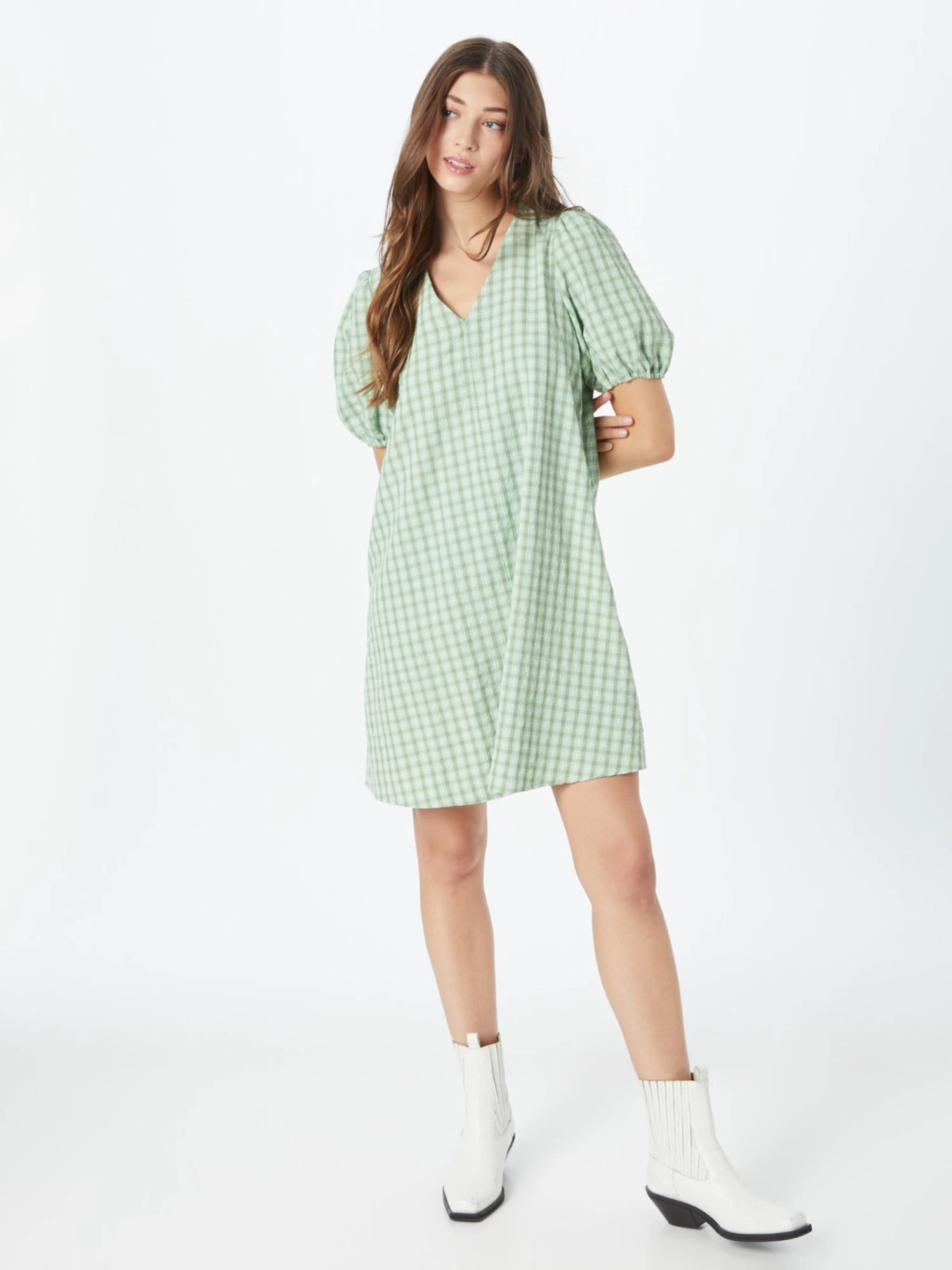 Vila Mini Jurken Jurk MOLA Dames Olijfgroen / Mintgroen 5 Vila Mini Jurken Jurk MOLA Dames Olijfgroen / Mintgroen - Afbeelding 3