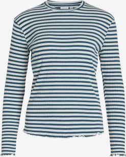 Vila Longsleeves Shirt THESSA Dames Blauw