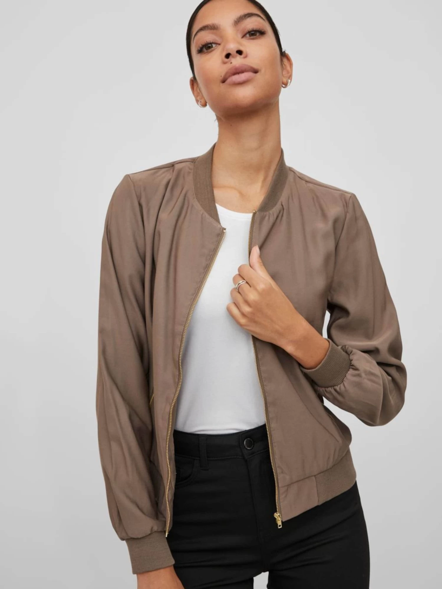 Vila Tussenjassen Tussenjas Dames Bruin 8 Vila Tussenjassen Tussenjas Dames Bruin - Afbeelding 6