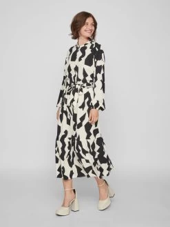 Vila Blousejurken Blousejurk Dames Beige -Vila 2d5cbcd36493adcdd7c8cf40c7cdadfb