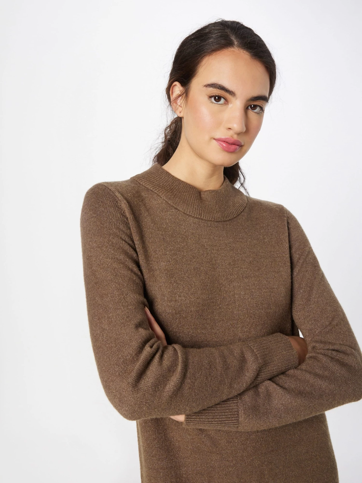 Vila Gebreide Jurken Gebreide Jurk Ril Dames Lichtbruin 4 Vila Gebreide Jurken Gebreide Jurk Ril Dames Lichtbruin - Afbeelding 2