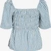 Vila Blouses Met Korte Mouw Blouse BEA Dames Blauw -Vila 2dab83484746d20aa2c9e68a0d1e89fa