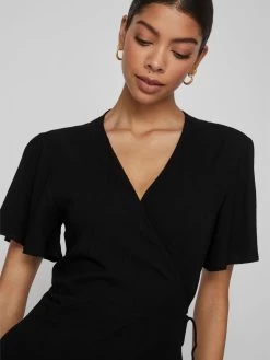 Vila Mini Jurken Jurk Dames Zwart -Vila 2deac71988ca828a5ec4b53f7af98690