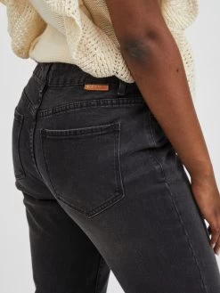 Vila Straight Regular Jeans Stray Dames Zwart -Vila 2f1e1c60c49384fb9eab70ef95bef060