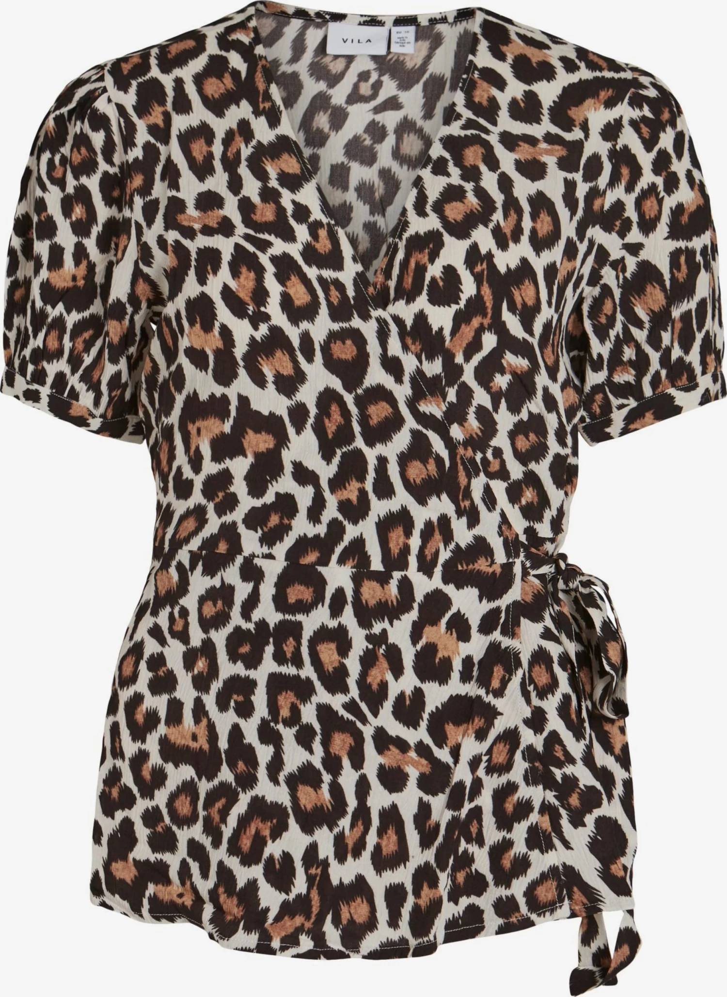 Vila Blouses Met Korte Mouw Blouse Mesa Dames Beige / Lichtbeige 3 Vila Blouses Met Korte Mouw Blouse Mesa Dames Beige / Lichtbeige