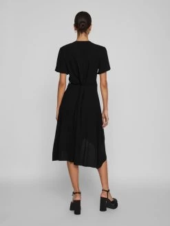 Vila Mini Jurken Jurk Dames Zwart -Vila 30048d3b88677021a7dd22f8103a9924