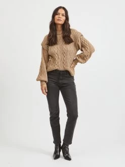 Vila Straight Regular Jeans Stray Dames Zwart -Vila 308955d06839869c01dc2ff9e0de7189