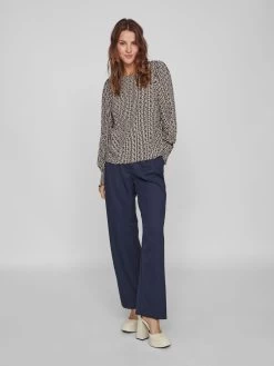 Vila Blouseshirts Blouse Bana Dames Zwart -Vila 3109dd1d14ac5b0079c2148e51aeb9ea