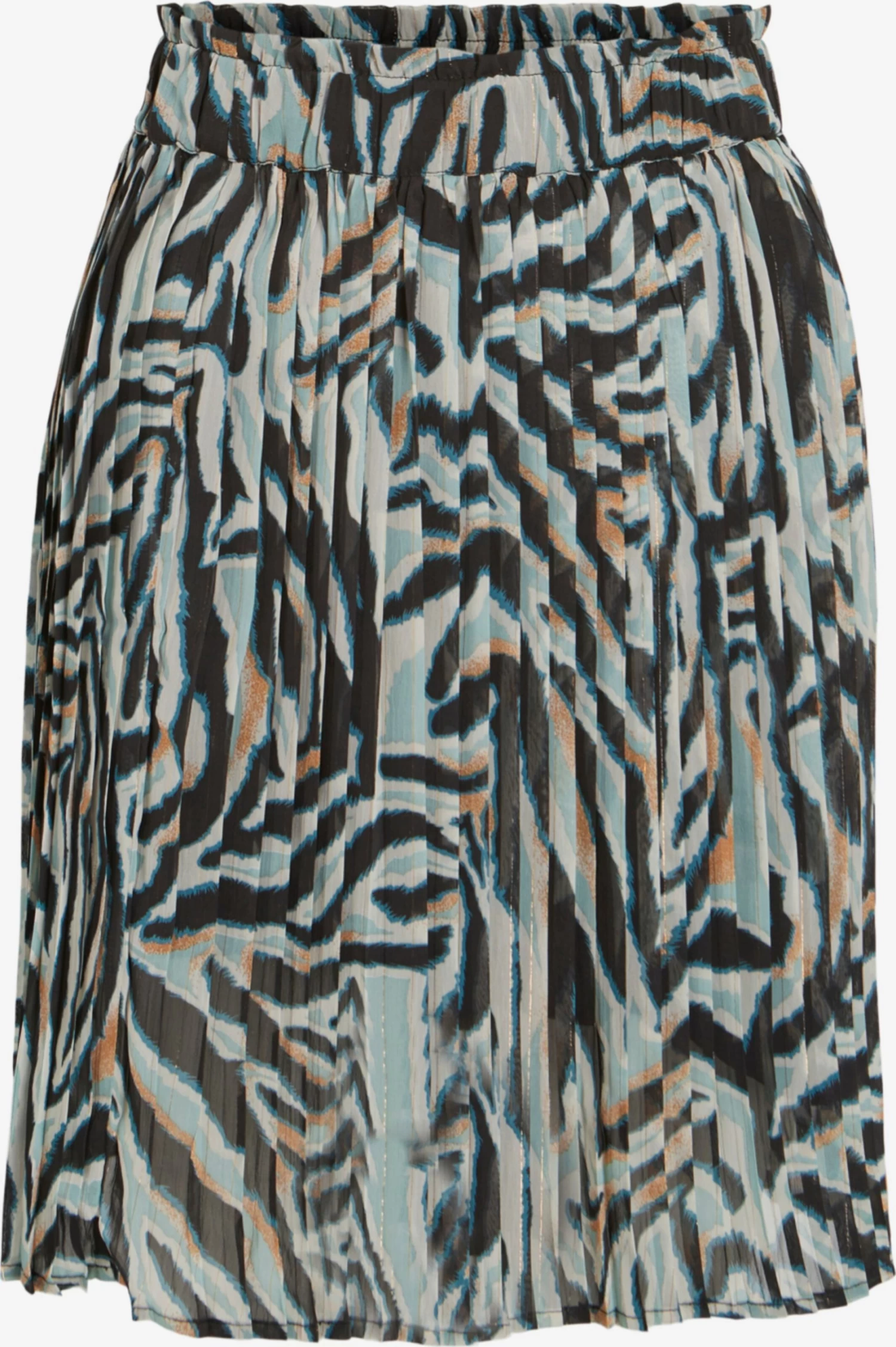 Vila Midi Rokken Rok Lina Dames Lichtblauw / Zwart 3 Vila Midi Rokken Rok Lina Dames Lichtblauw / Zwart