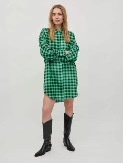 Vila Lange Blouses Blouse Dames Mintgroen / Grasgroen -Vila 31e8afe77747f420cb1ca80dc675dba0