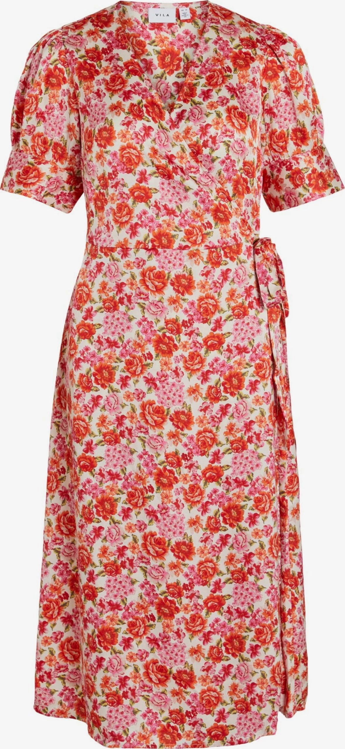 Vila Midi Jurken Jurk Naria Dames Rood 3 Vila Midi Jurken Jurk Naria Dames Rood