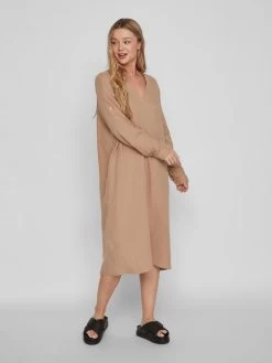 Vila Midi Jurken Jurk Ania Dames Beige 11 Vila Midi Jurken Jurk Ania Dames Beige -Vila 3315b2ef810c622bc84887ebf35fec8b