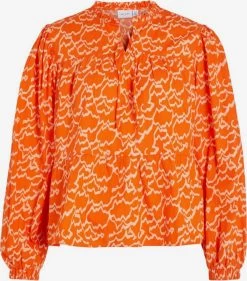 Vila Overhemden Blouse Dames Oranje