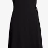 Vila Midi Jurken Jurk Dames Zwart