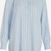 Vila Lange Blouses Blouse Zugi Dames Lichtblauw