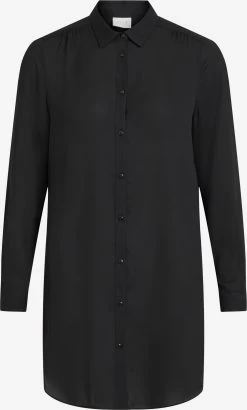 Vila Lange Blouses Blouse Dames Zwart
