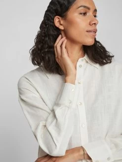 Vila Overhemden Blouse Dames Beige -Vila 37432913a9eb5a795fd5ff86e324d530