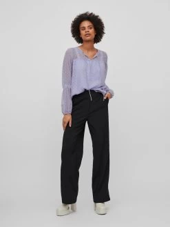 Vila Kanten Blouses Blouse EDEE Dames Sering -Vila 3850bfbbf370cfd92b3b1e7eb0cbe936