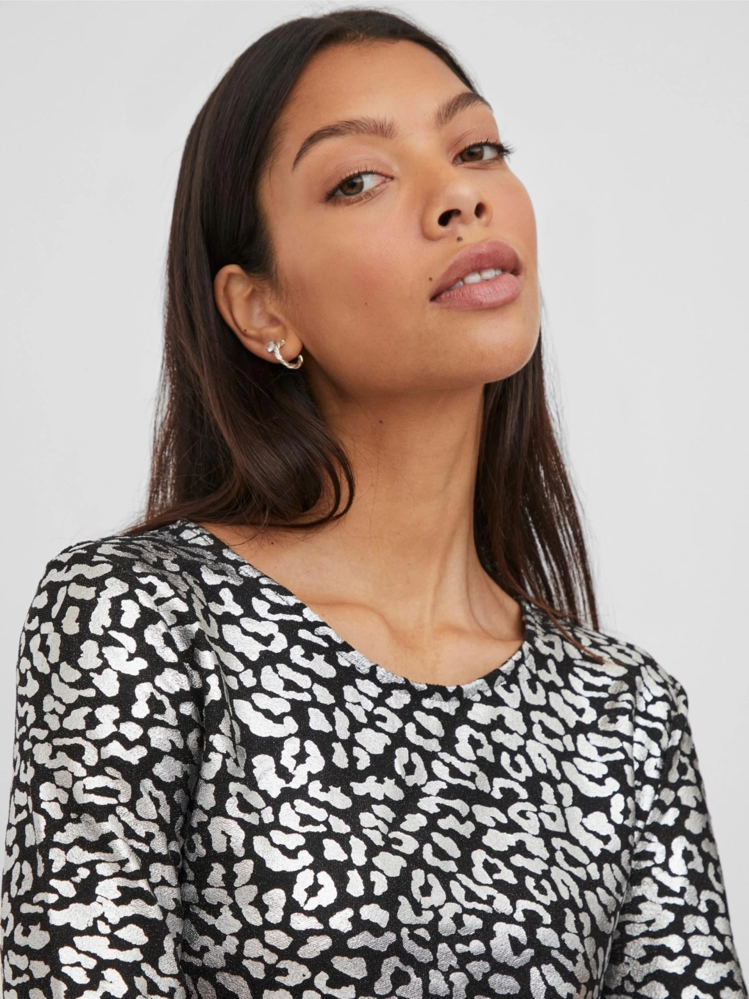 Vila Mini Jurken Jurk JINNA Dames Zilver 8 Vila Mini Jurken Jurk JINNA Dames Zilver - Afbeelding 6