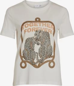 Vila T-shirts Shirt SYBIL Dames Wit