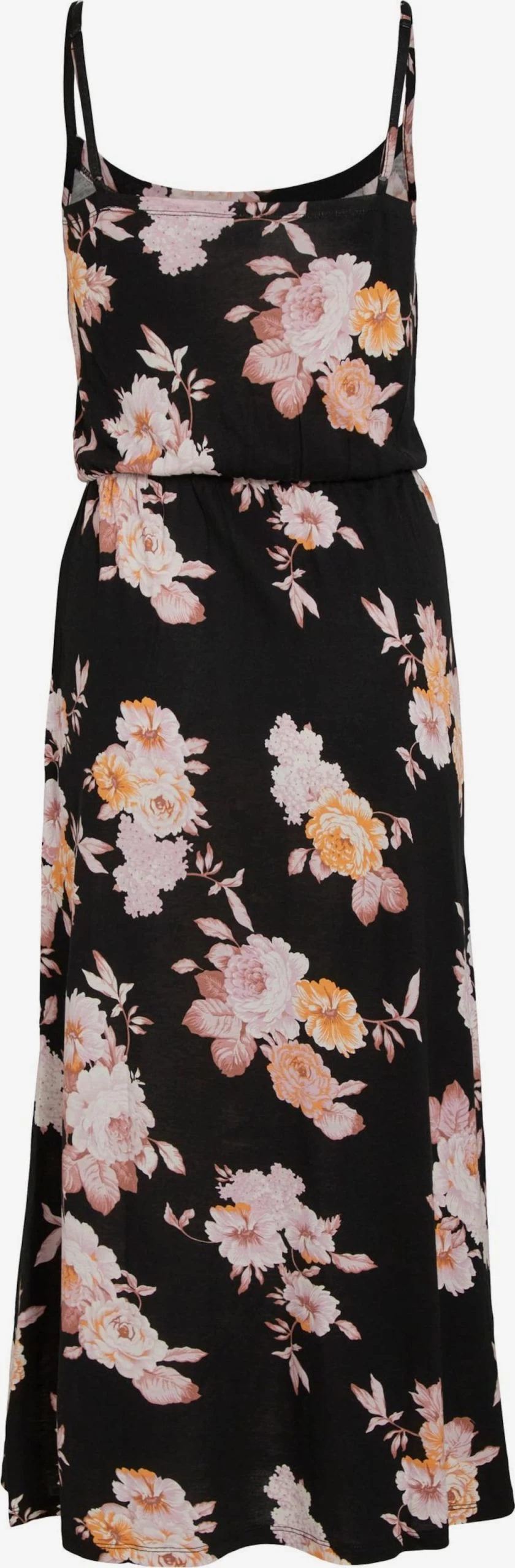 Jerseyjurken Jurk KAMI Dames Zwart 4 Jerseyjurken Jurk KAMI Dames Zwart - Afbeelding 2