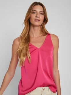 Vila Tanktops Top RAVENNA Dames Pitaja Roze -Vila 3975d530989a0447d3f9a0d7e55fc56a