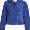 Vila Leren Jassen Tussenjas Dames Blauw -Vila 3a7aa5e8b567cb1b992df3decd3e3791