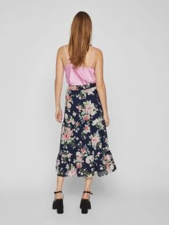 Vila Maxi Rokken Rok Dames Navy -Vila 3b2c95f0495537a912d970908a0ea0d8