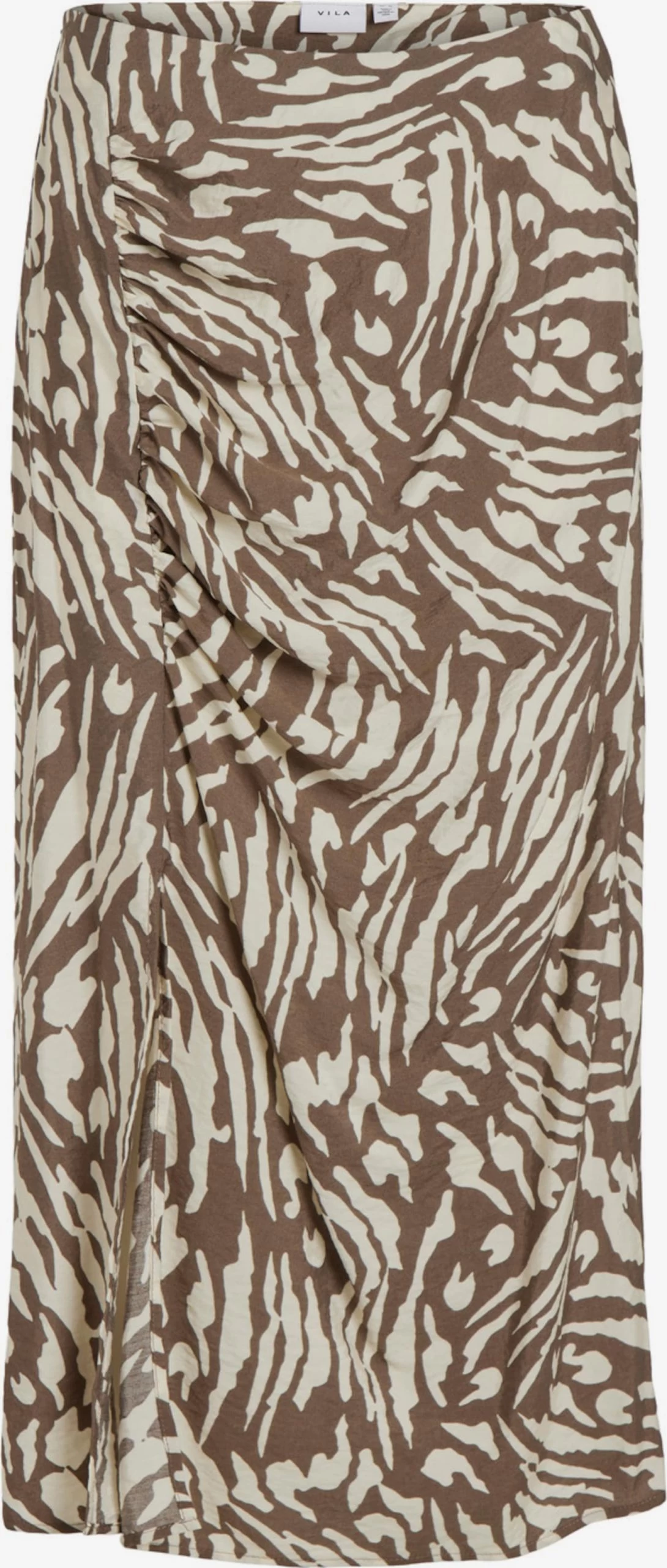 Vila Midi Rokken Rok Dames Beige / Bruin 3 Vila Midi Rokken Rok Dames Beige / Bruin
