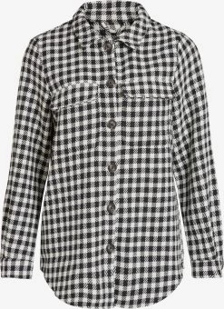 Vila Tussenjassen Tussenjas Hether Dames Zwart / Wit