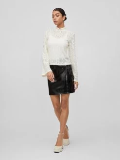 Vila Kanten Blouses Blouse Tula Dames Wolwit -Vila 3df9e2a9fbf60fee80e44fba37b4499a