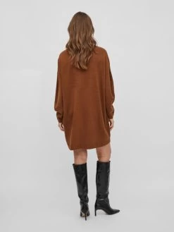 Vila Mini Jurken Jurk Dames Bruin -Vila 3e6a7e107b40a1a4f383301dda63470f