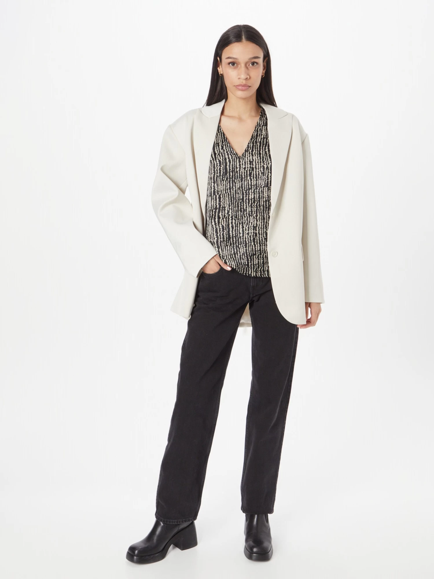 Vila Blouseshirts Blouse Sally Fia Dames Beige 7 Vila Blouseshirts Blouse Sally Fia Dames Beige - Afbeelding 5