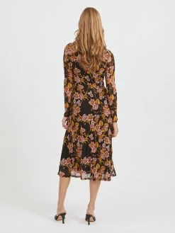 Vila Midi Jurken Jurk Gorgeous Dames Zwart 12 Vila Midi Jurken Jurk Gorgeous Dames Zwart -Vila 3f227919c9e9073f612a66f2f210ad22