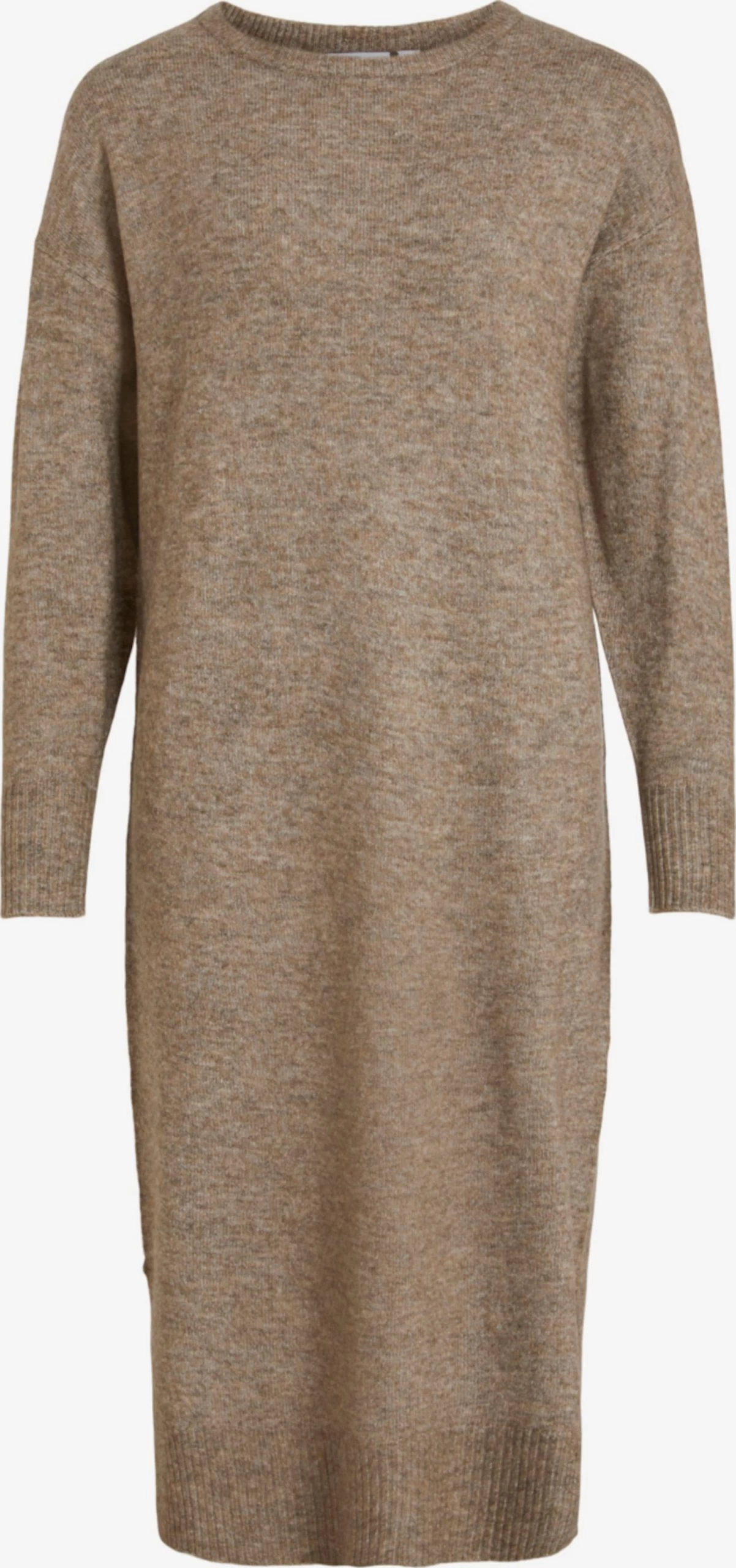 Vila Gebreide Jurken Gebreide Jurk Mathilda Dames Bruin Gemêleerd 3 Vila Gebreide Jurken Gebreide Jurk Mathilda Dames Bruin Gemêleerd