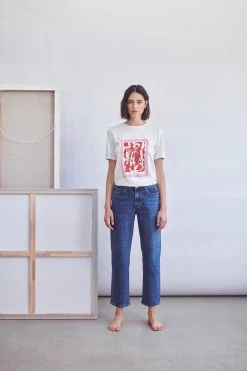 Vila T-shirts Shirt MATHILDE Dames Wit -Vila 3fc50be27a0be2065ffb87758f390f15