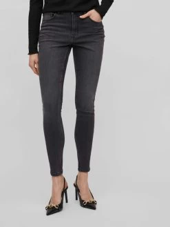 Vila Jeans Skinny Jeans SARAH Dames Grijs -Vila 3feca05797d6180ebb949deca0ceb63f