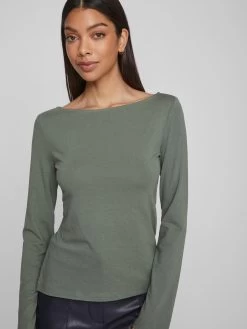 Vila Longsleeves Shirt EMILIE Dames Olijfgroen -Vila 4008fd60324d80d522e68618d6624abd