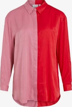 Vila Overhemden Blouse Dames Pink / Rood