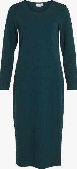 Vila Jerseyjurken Jurk ARMERONE Dames Donkergroen