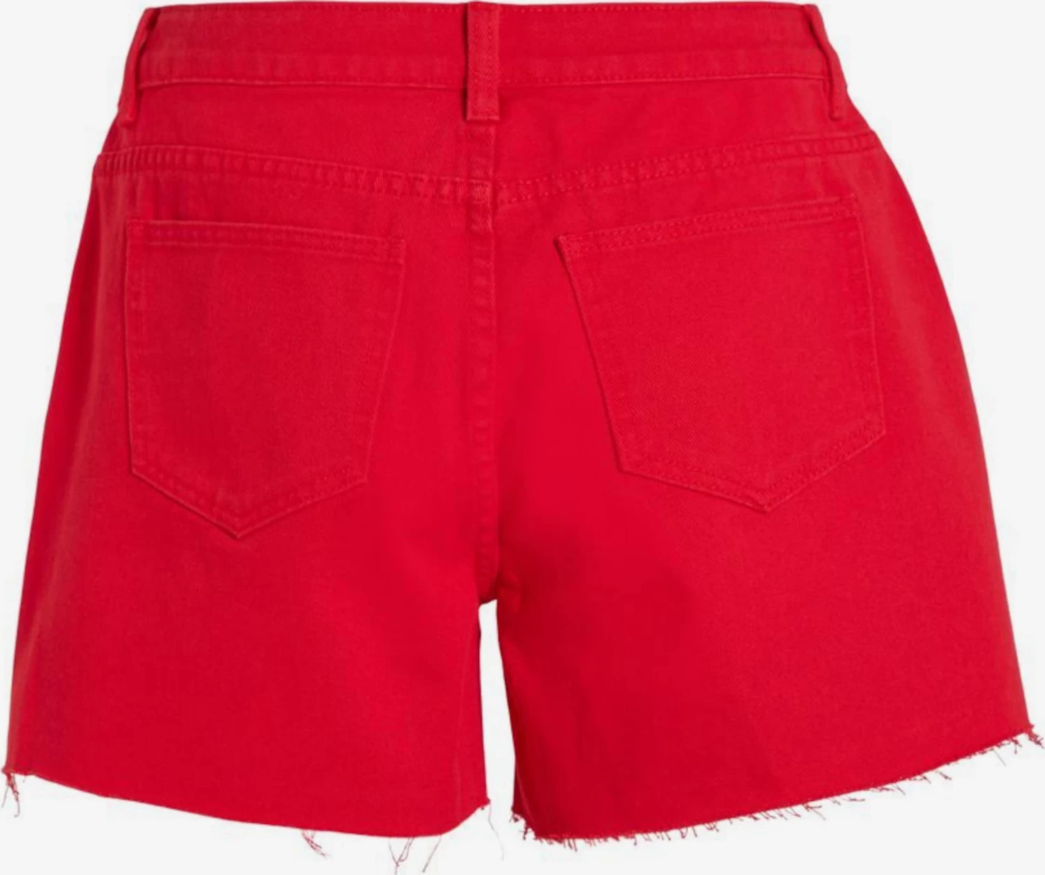 Vila Denim Shorts Regular Jeans Dames Vuurrood 4 Vila Denim Shorts Regular Jeans Dames Vuurrood - Afbeelding 2