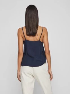 Vila Blouse Tops Blouse Nula Dames Navy -Vila 42513db1f0f3d4913729aa1995f08878