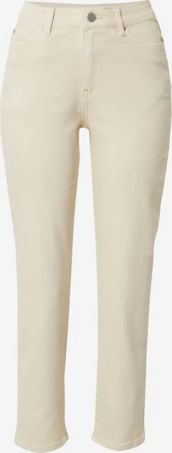 Vila Straight Regular Jeans Sommer Dames Beige