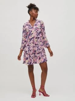 Vila Mini Jurken Jurk URA Dames Lichtlila -Vila 429fb002c2aa0168088c4cba0ba0b024