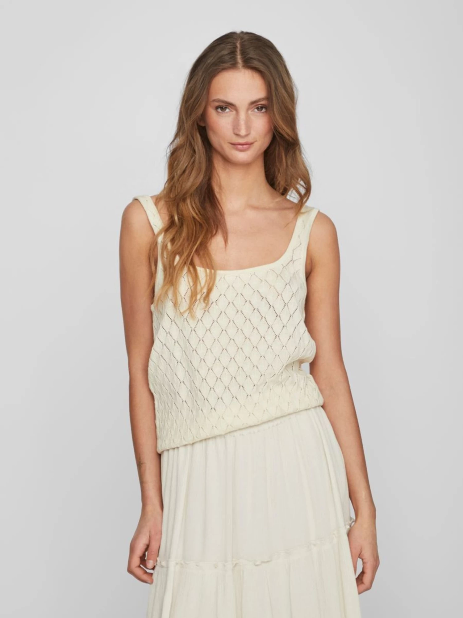 Vila Tanktops Top Dames Beige 5 Vila Tanktops Top Dames Beige - Afbeelding 3