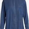 Vila Overhemden Blouse Bista Dames Donkerblauw -Vila 42f77b95b5a7dca4b00f6fd539ccc3c2